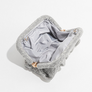 Julia - Sparkle Ruched Rhinestone Mini Bag