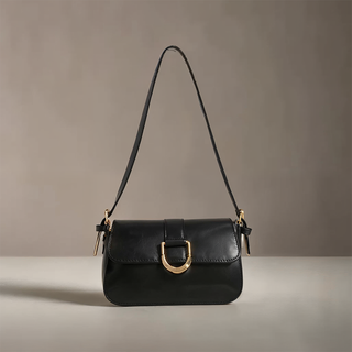 Adeline - Metal Buckle Flap Shoulder Bag