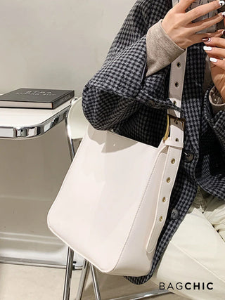 Olivia - Adjustable Strap Bucket-Style Shoulder Bag