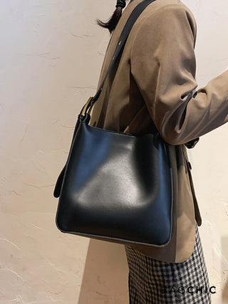 Olivia - Adjustable Strap Bucket-Style Shoulder Bag