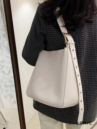 Olivia - Adjustable Strap Bucket-Style Shoulder Bag