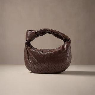 Amelia - Braided Knot Leather Medium Bag