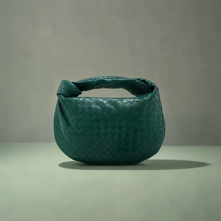 Amelia - Braided Knot Leather Medium Bag