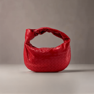 Amelia - Braided Knot Leather Medium Bag