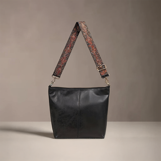 Ashley - Square Shape Leather Hobo Bag