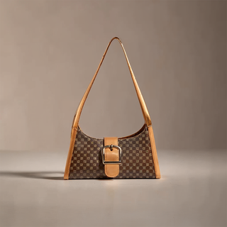 Athena - Minimalist Leather Patterned Buckle Bag