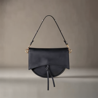 Autumn - Minimalist Leather Half-Moon Bag