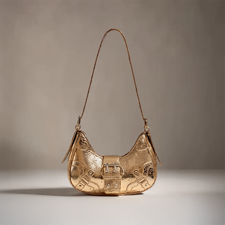 Bella - Sleek Leather Gothic-Inspired Buckle Bag