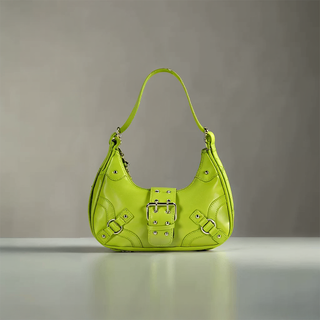 Bella - Sleek Leather Gothic-Inspired Buckle Bag