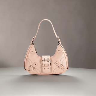 Bella - Sleek Leather Gothic-Inspired Buckle Bag
