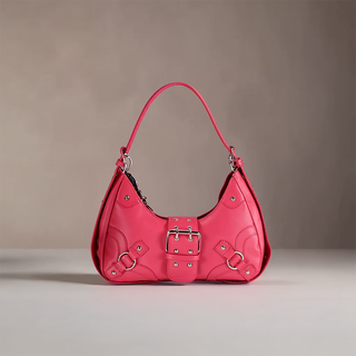 Bella - Sleek Leather Gothic-Inspired Buckle Bag