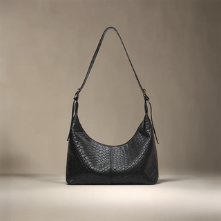 Zoe - Elegant Leather Braided Pattern Bag