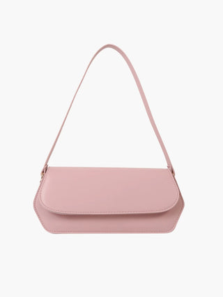 Eleanor - Chic Leather Curved Flap Handbag