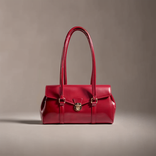 Claire - Leather Vintage-Inspired Baguette Bag