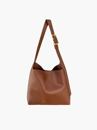 Lily - Classic Leather Adjustable Strap Tote Bag