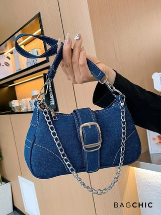 Madison - Edgy Chain and Buckle Mini Bag