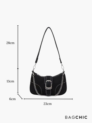 Madison - Edgy Chain and Buckle Mini Bag