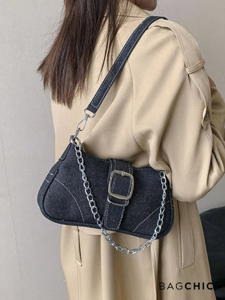 Madison - Edgy Chain and Buckle Mini Bag