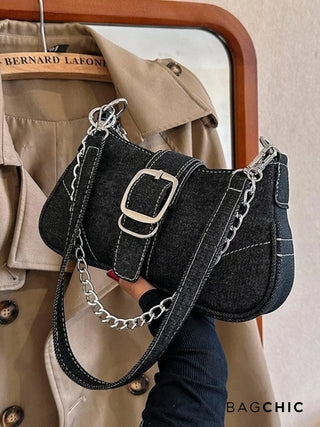 Madison - Edgy Chain and Buckle Mini Bag