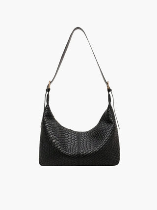 Zoe - Elegant Leather Braided Pattern Bag
