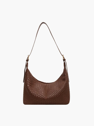 Zoe - Elegant Leather Braided Pattern Bag
