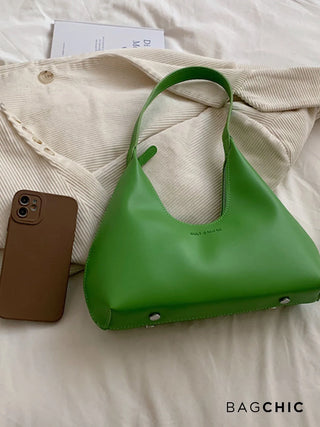 Grace - Exquisite Leather Crescent Hobo Bag