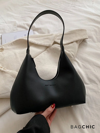 Grace - Exquisite Leather Crescent Hobo Bag