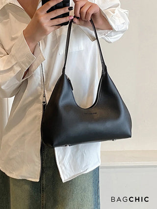 Grace - Exquisite Leather Crescent Hobo Bag