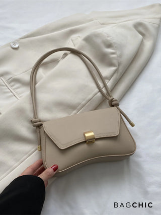 Willow - Fashion Leather Curved Flap Handbag