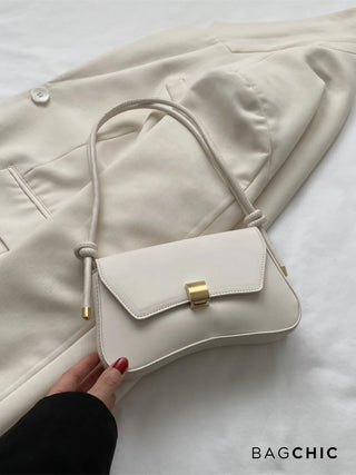 Willow - Fashion Leather Curved Flap Handbag