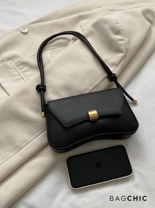 Willow - Fashion Leather Curved Flap Handbag