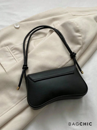 Willow - Fashion Leather Curved Flap Handbag