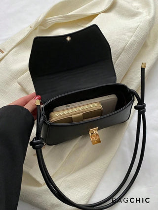 Willow - Fashion Leather Curved Flap Handbag