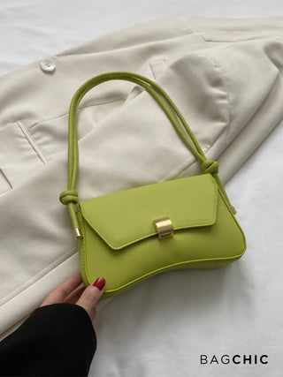 Willow - Fashion Leather Curved Flap Handbag