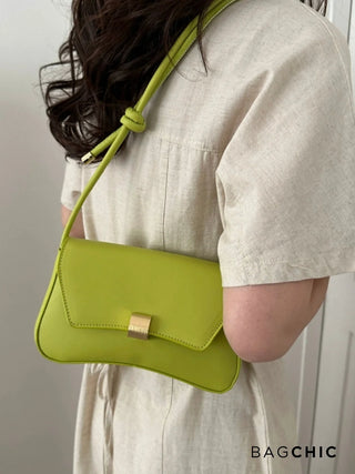 Willow - Fashion Leather Curved Flap Handbag