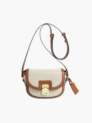 Luna - Canvas and Leather Mini Crossbody Bag