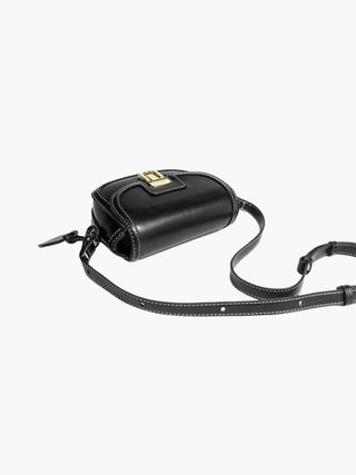 Luna - Canvas and Leather Mini Crossbody Bag