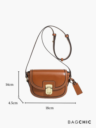 Luna - Canvas and Leather Mini Crossbody Bag