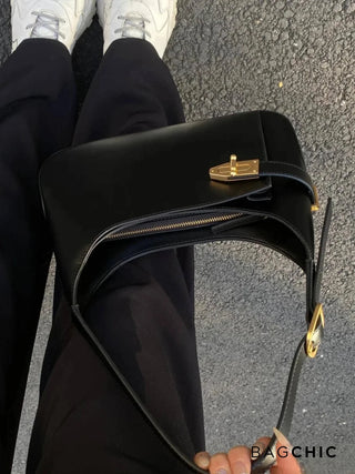 Maya - Leather Buckle Detail Underarm Bag