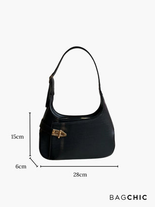 Maya - Leather Buckle Detail Underarm Bag