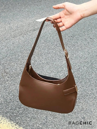 Maya - Leather Buckle Detail Underarm Bag