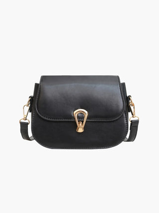 Lainey - Leather Flap Crossbody Bag