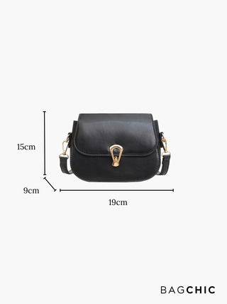 Lainey - Leather Flap Crossbody Bag
