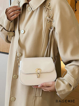 Lainey - Leather Flap Crossbody Bag