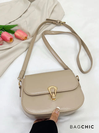Lainey - Leather Flap Crossbody Bag