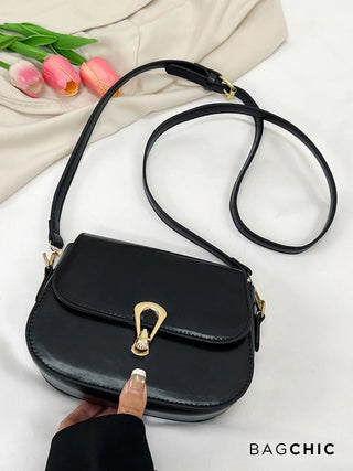 Lainey - Leather Flap Crossbody Bag