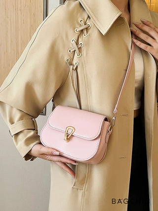 Lainey - Leather Flap Crossbody Bag