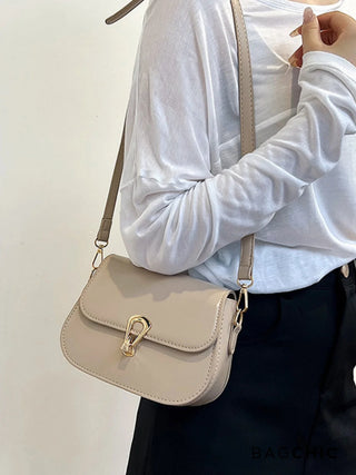 Lainey - Leather Flap Crossbody Bag