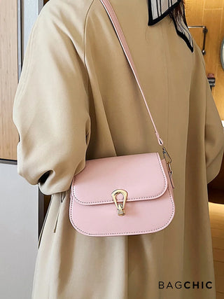 Lainey - Leather Flap Crossbody Bag