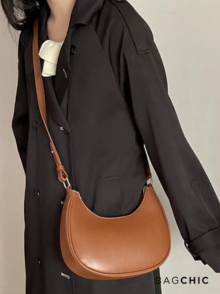 Madelyn - Leather Half-Moon Shoulder Bag